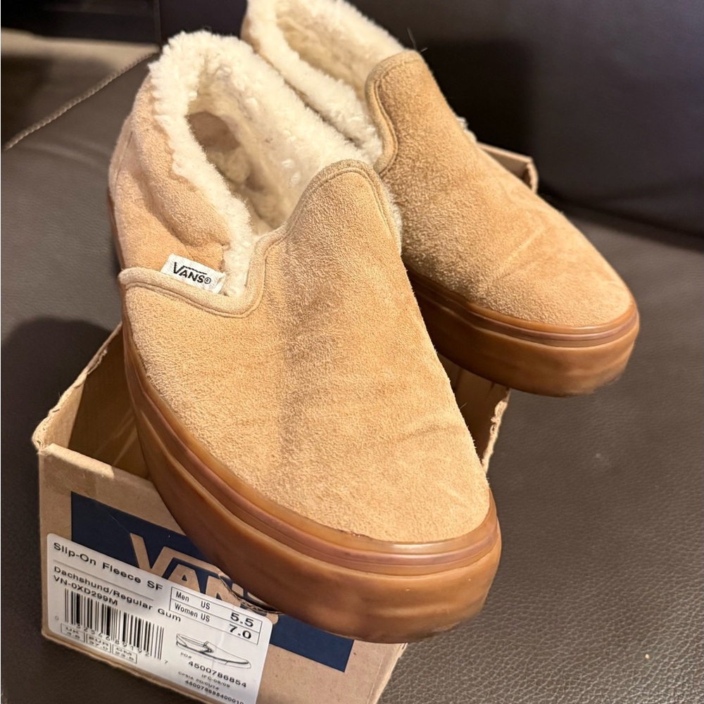 Vans Dachshund Slip-On Fleece Shoes